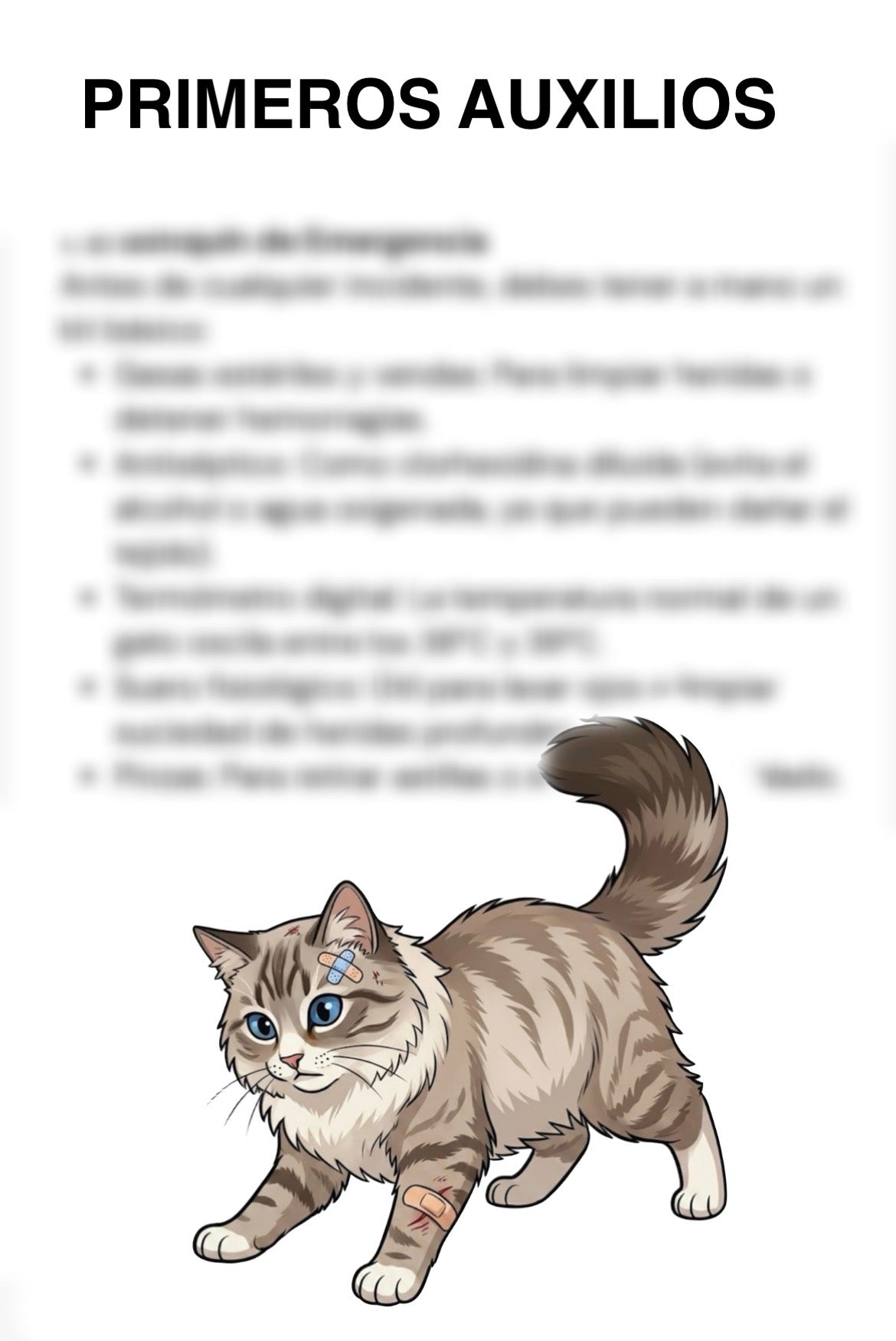 primeros auxilios gatos
